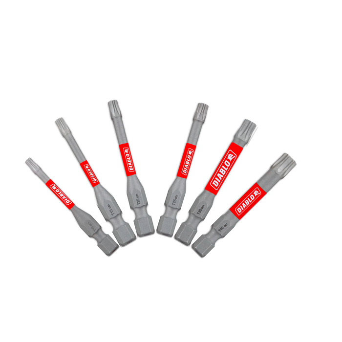 Diablo DTV2-S6 6-Piece 2" Torx Drive Bits - Main image