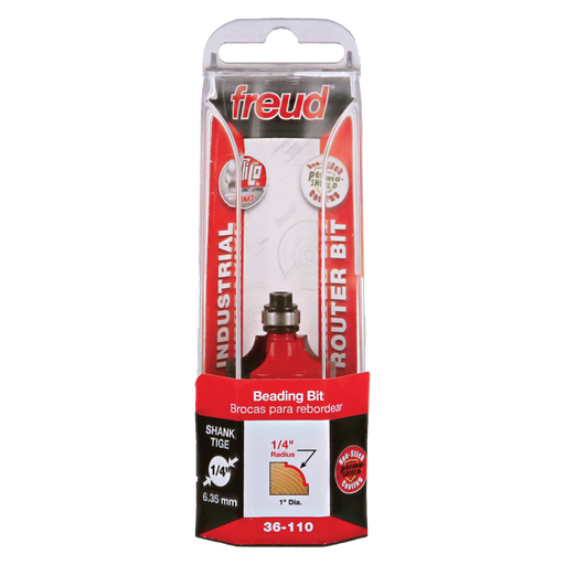 Freud 36-110 1/4" Quadra-Cut Radius Beading Bit - Package image