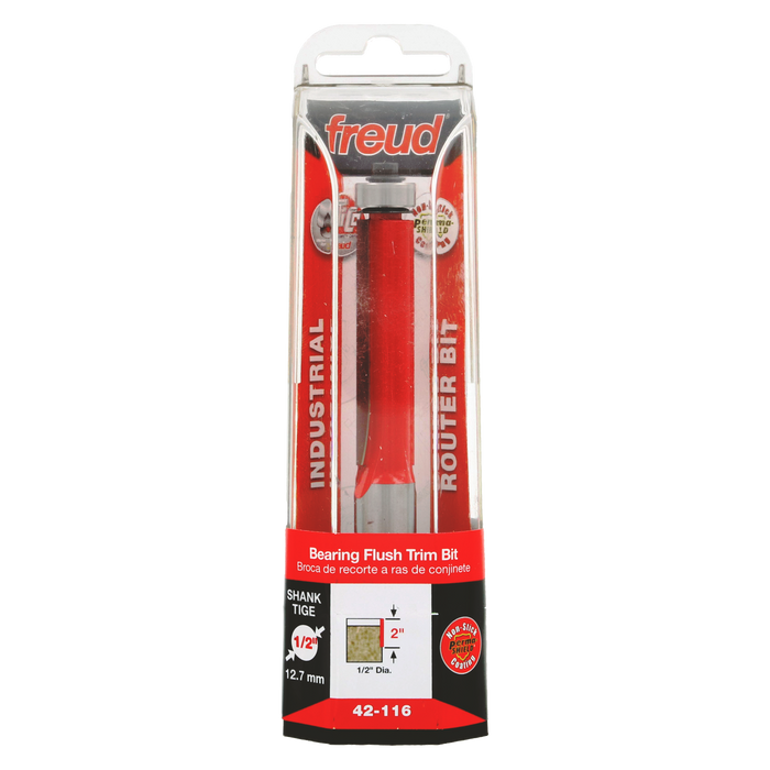 Freud 42-116 1/2" (Dia.) Bearing Flush Trim Bit - Package image