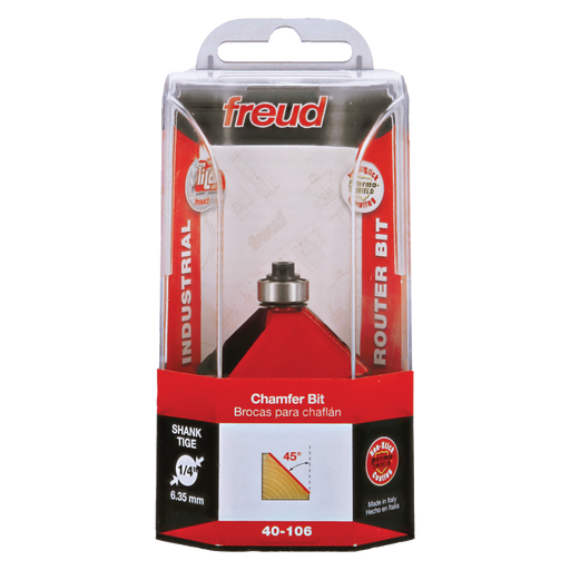 Freud 40-106 1-3/4" (Dia.) Chamfer Bit - Package image