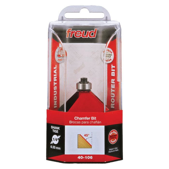 Freud 40-106 1-3/4" (Dia.) Chamfer Bit - Package image