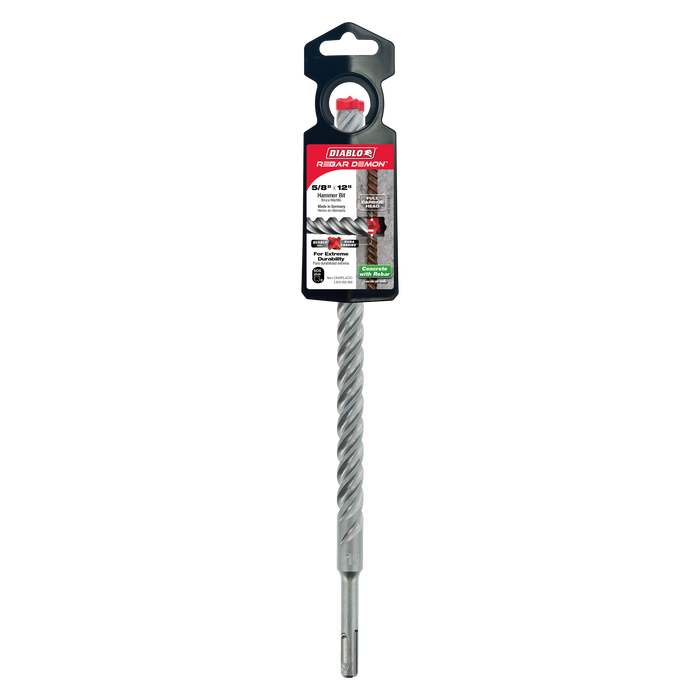 Diablo DMAPL4230 5/8" x 10" x 12" Rebar Demon™ SDS-Plus 4-Cutter Full Carbide Head Hammer Drill Bit - Package image