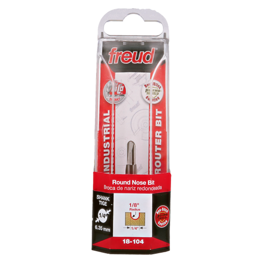 Freud 18-104 1/8" Radius Round Nose Bit - Package image