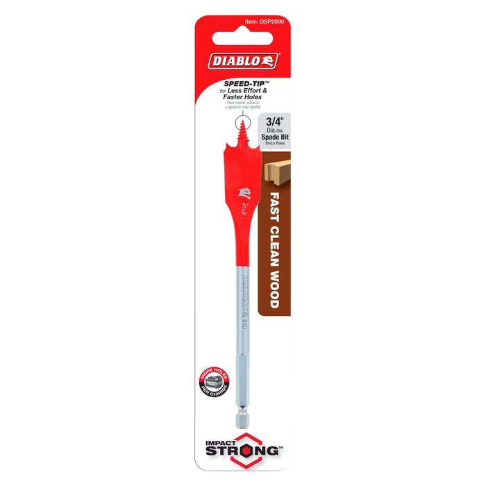 Diablo DSP2090 3/4" x 6" Spade Bit for Wood - Package image