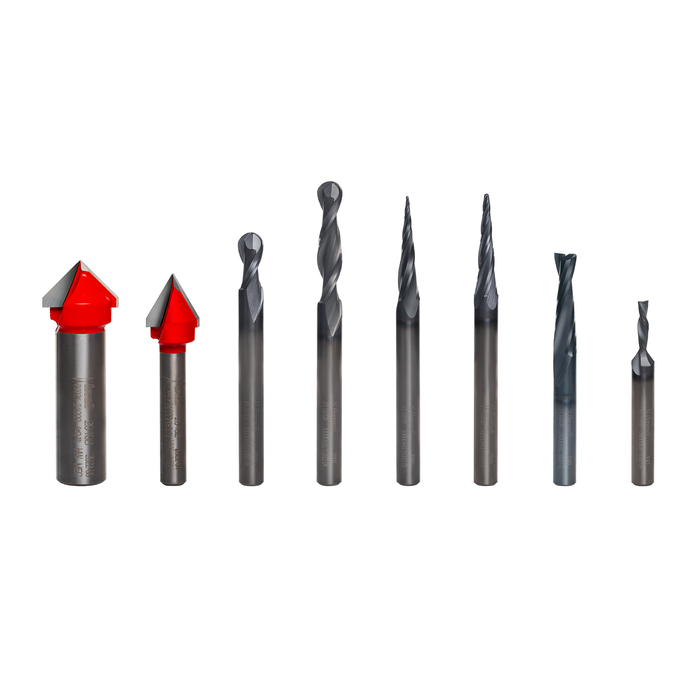 Freud 87-108 8 Piece CNC Router Bit Signmaking Set - Main image