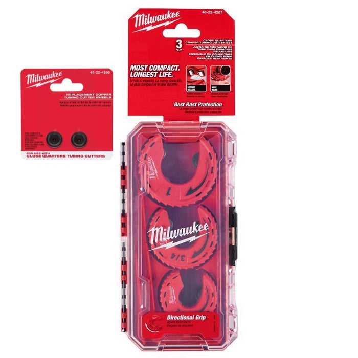 Milwaukee Close Quarters Tubing Cutter Set, 3 Piece 48-22-4267