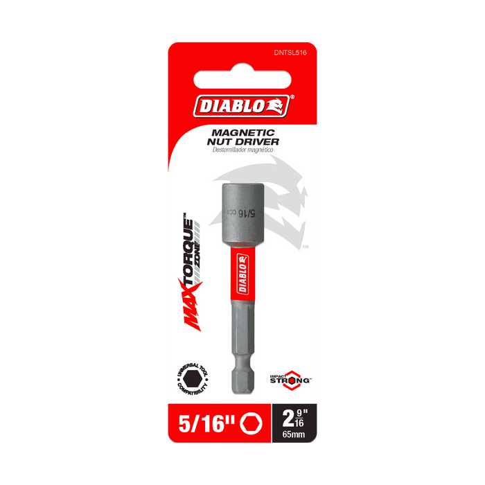 Diablo DNTSL516 5/16" x 2-9/16" Magnetic Nut Driver - Package image