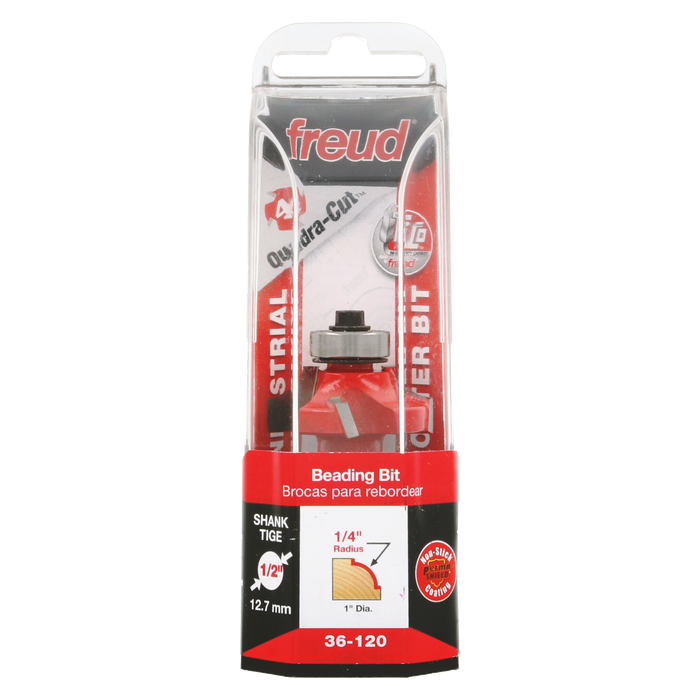 Freud 36-120 1/4" Quadra-Cut Radius Beading Bit - Package image