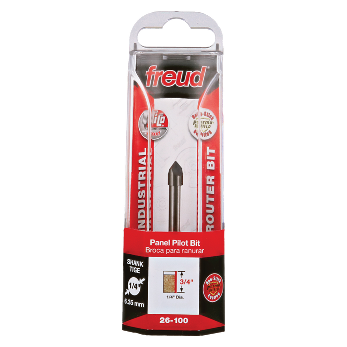 Freud 26-100 1/4" (Dia.) Panel Pilot Bit - Package image