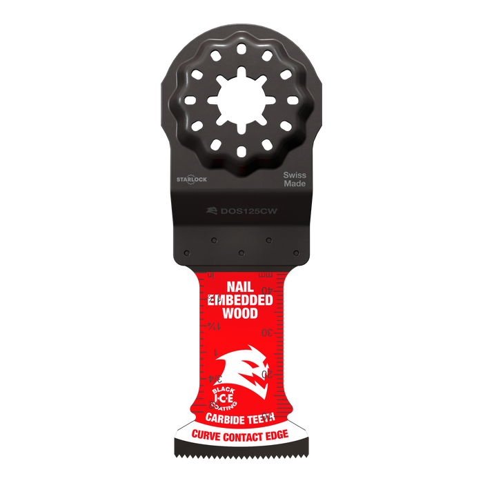 Diablo DOS125CW10 Diablo 1-1/4" AMPED™ Demo Demon™ Starlock Carbide Teeth Oscillating Blades for Nail-Embedded Wood (10-pk) - Main image