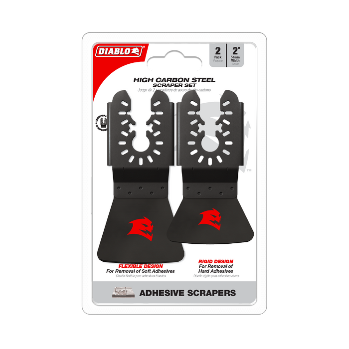 Diablo DOUSCRP2 Universal Fit High Carbon Steel Oscillating Scraper Set for Adhesive Removal - Package image