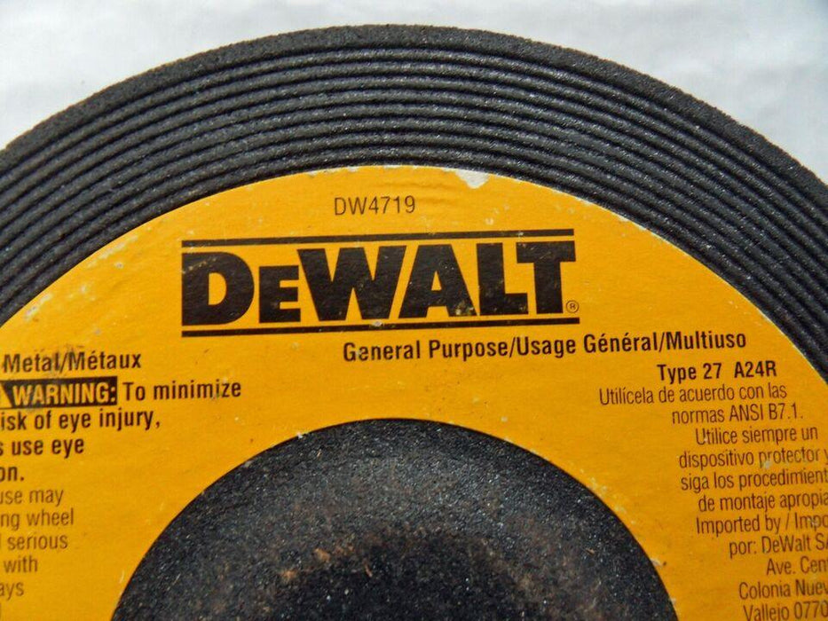 DEWALT DW4719 7" X 1/4" X 7/8" GENERAL PURPOSE METAL GRINDING WHEEL
