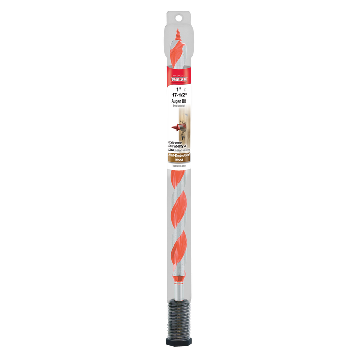 Diablo DAG3100 15/16" x 17-1/2" Auger Bit for Wood & Nail-Embedded Wood - Package image
