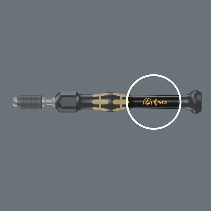 Wera 1430 ESD Kraftform Micro adjustable torque screwdrivers (0.02-0.11 Nm) with quick-release chuck, 1431 ESD x 0.05-0.11 Nm 05074804001, view 9