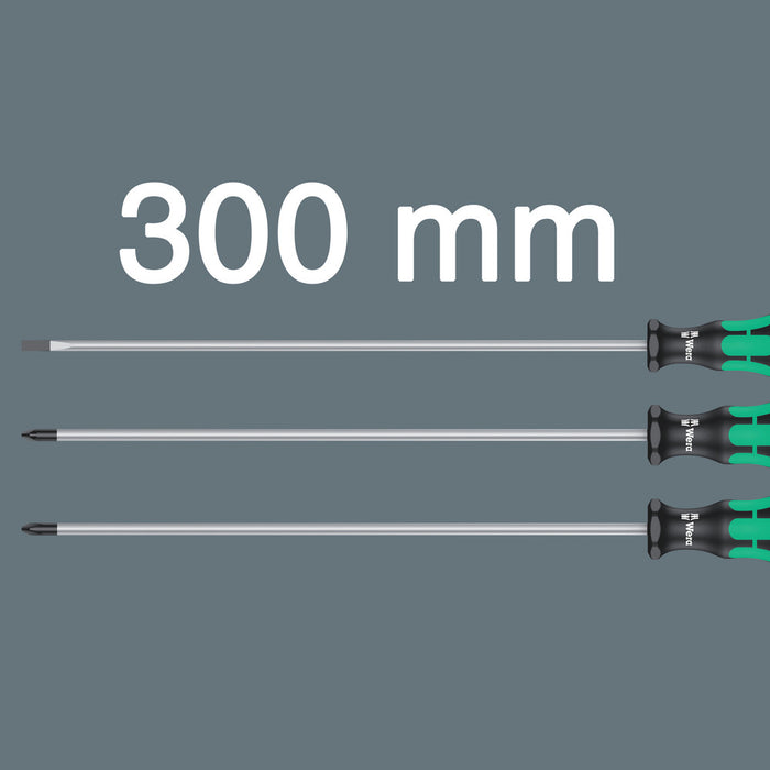 Wera 335/350/355/3 Screwdriver set Kraftform Plus 300 mm-long blades, 3 pieces 05347735002, view 4