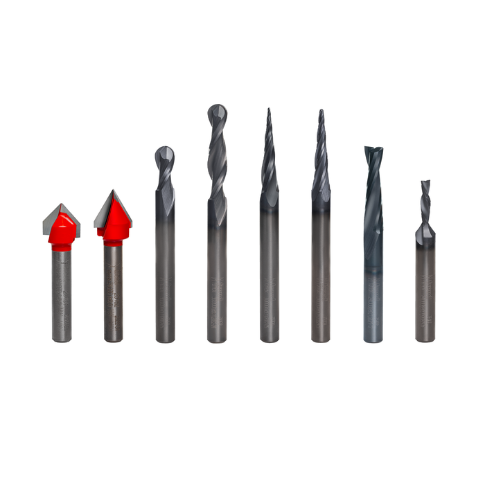 Freud 87-208 8 Piece CNC Router Bit General Purpose Set - Main image