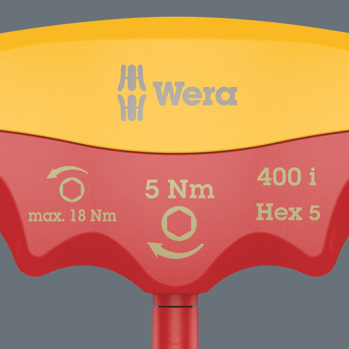 Wera 400 i VDE Hex Insulated torque-indicator, 4 mm x 5.0 Nm 05004980001, view 8