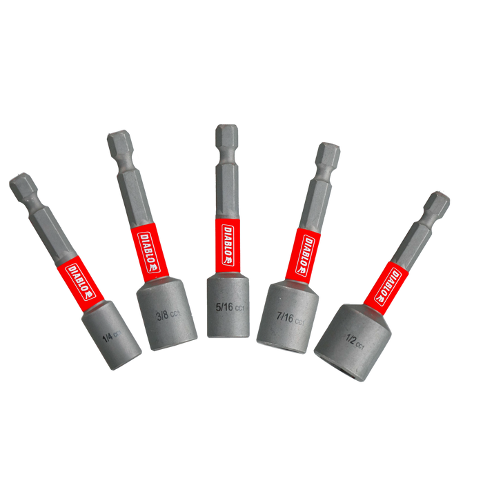 Diablo DNTSL-S5 5-Piece 2-9/16" Magnetic Nut Driver Assorted Pack - Main image