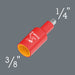 Wera 781 B/A VDE connector, insulated, 3/8", 781 B/A x 1/4 x 66 mm x 3/8" 05024692001, view 2