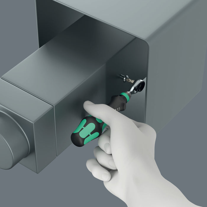 Wera 8011 Zyklop Mini 4 Bit ratchet, 1/4", 1/4" x 50 mm 05003662001, view 8