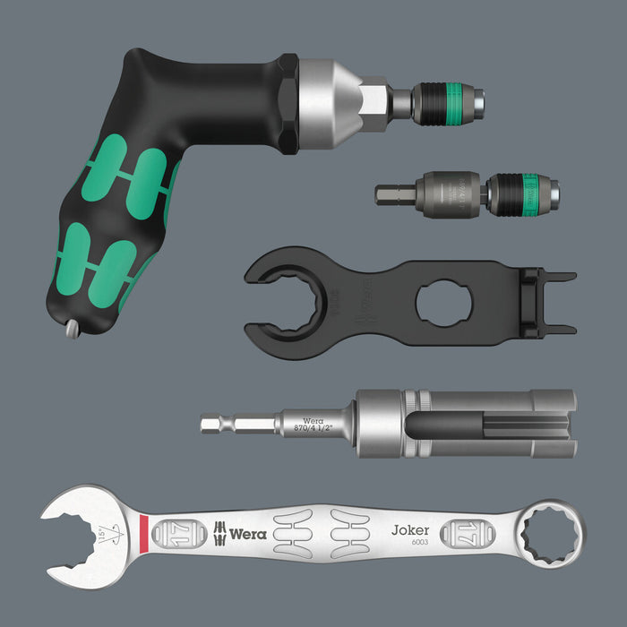 Wera 9524 Photovoltaic mounting tool set 1, 7 pieces 05136043001, view 3