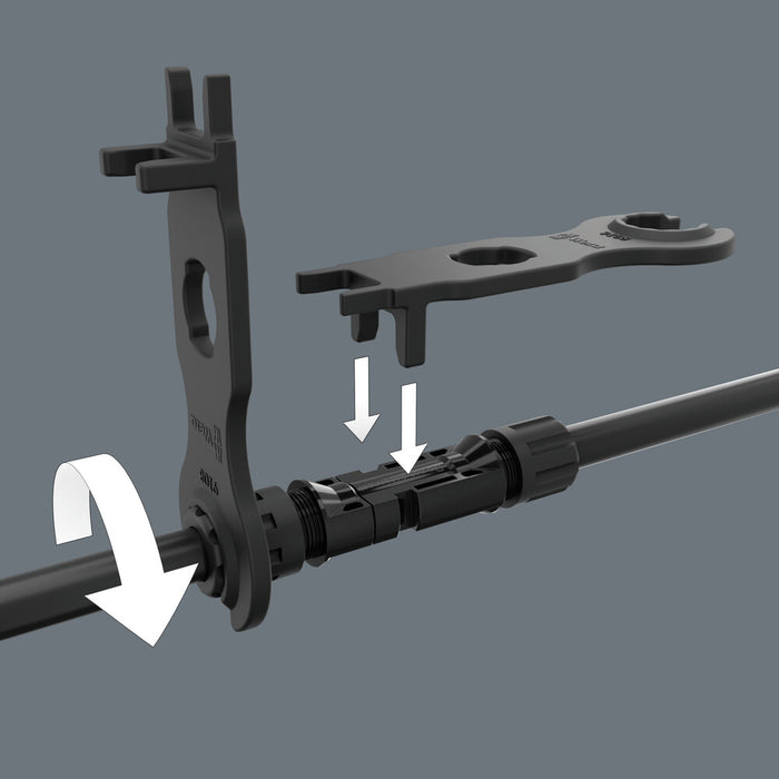 Wera 9108/2 PV Set of installation tools for MC4 Solar connectors, 2 pieces 05136700001, view 2