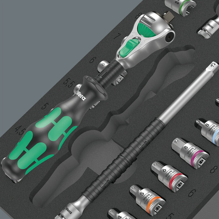 Wera 9720 Foam insert 8000 A Zyklop 1/4" ratchet set 1, 37 pieces 05150110001, view 3