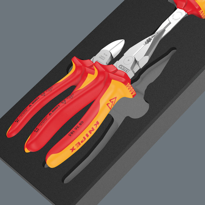 Wera 9784 Foam insert KNIPEX pliers set VDE 1, 3 pieces 05150184001, view 3