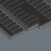 Wera 9815 Foam insert Kraftform Micro screwdriver set 1, empty, 344 x 30 x 392 mm 05137315001, view 2