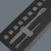 Wera 9824 Foam insert 8010 B Zyklop Comfort ratchet set 1, 3/8", empty, 172 x 30 x 392 mm 05137324001, view 3