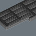 Wera 9825 Foam insert Zyklop C, 1/2", Impaktor Deep socket wrench insert set 1, empty, 172 x 30 x 392 mm 05137325001, view 2