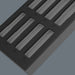 Wera 9825 Foam insert Zyklop C, 1/2", Impaktor Deep socket wrench insert set 1, empty, 172 x 30 x 392 mm 05137325001, view 3