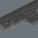 Wera 9827 Foam insert 8007 A VDE Zyklop VDE ratchet set 1, 1/4", without tools, 172 x 30 x 392 mm 05137316001, view 2