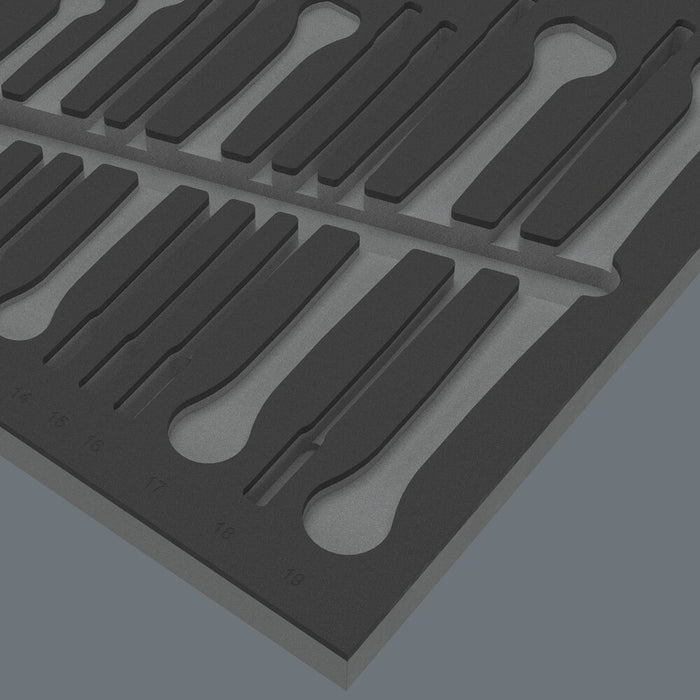 Wera 9835 Foam insert 6007 Joker 11 set 1, without tools, 172 x 30 x 392 mm 05137335001, view 3