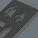 Wera 9840 Foam insert L-key set 1, empty, 172 x 30 x 392 mm 05137340001, view 3