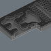 Wera 9852 Foam insert Kraftform Kompakt ratchet set 1, empty, 172 x 30 x 392 mm 05137352001, view 2