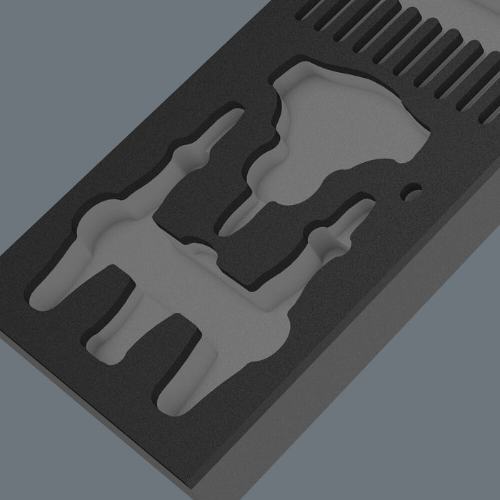 Wera 9852 Foam insert Kraftform Kompakt ratchet set 1, empty, 172 x 30 x 392 mm 05137352001, view 3