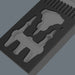 Wera 9852 Foam insert Kraftform Kompakt ratchet set 1, empty, 172 x 30 x 392 mm 05137352001, view 3