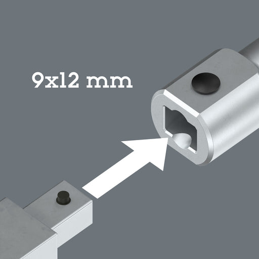 Wera 9998 X-Power actuation tool for insert tools, 9x12 mm, 9x12 x 400 mm 05003200001, view 2