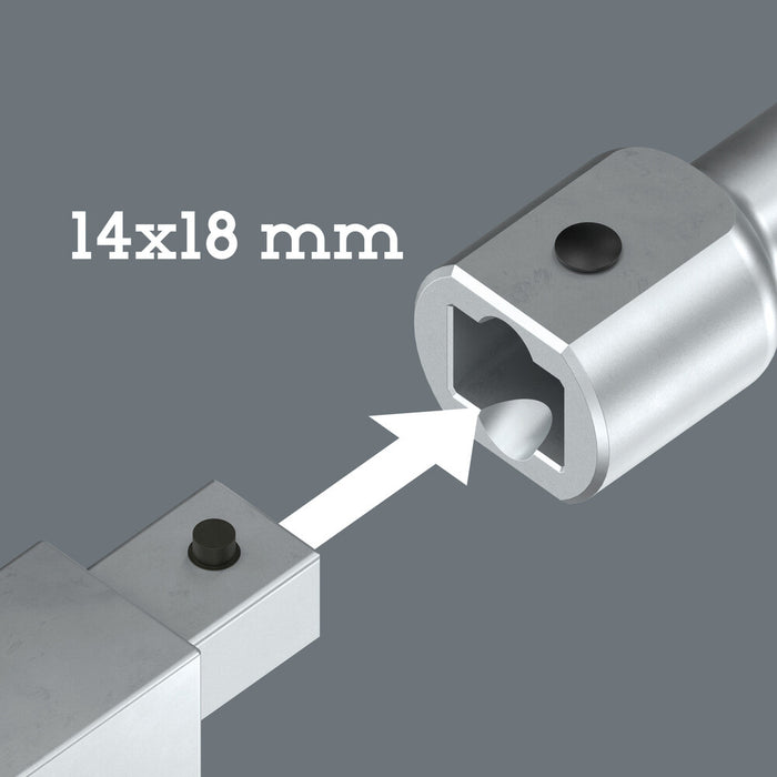Wera 9999 X-Power actuation tool for insert tools, 14x18 mm, 14x18 x 600 mm 05003201001, view 3