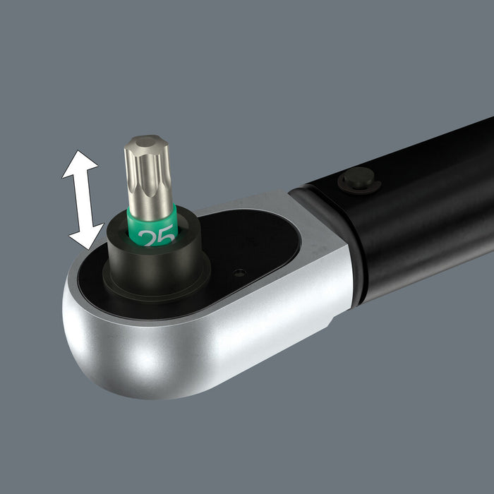 Wera Click-Torque Lock A 6 Torque wrench, adjustable, Torque Lock function, reversible ratchet, clockwise torque operation, 2.5-25 Nm, 1/4" x 2.5-25 Nm 05075691001, view 2