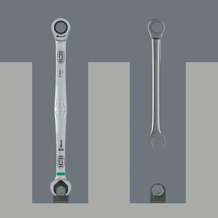 Wera 6007 Joker SB Ring ratchet spanner, long design, 13 x 245 mm 05020352001, view 3