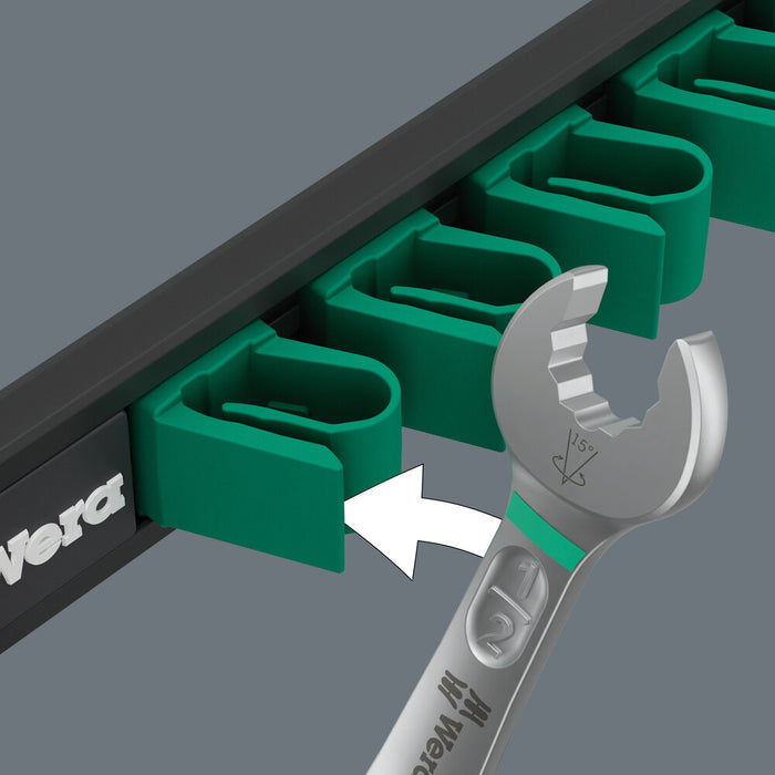 Wera 9642 Magnetic rail 6003 Joker Imperial 1 Ring spanner set, 8 pieces 05020235001, view 4