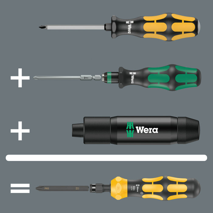 Wera 921 Kraftform Plus impact screwdriver - series 900, 1/4" x 163.5 mm 05018100001, view 4