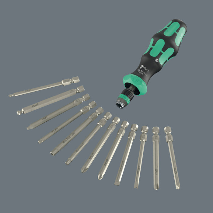 Wera 838 RA-R L Bitholding screwdriver with ratchet functionality, 1/4", 1/4" x 140 mm 05051494001, view 6