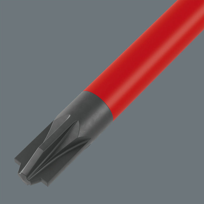 Wera 165 iSS PZ/S VDE Insulated screwdriver with reduced blade diameter for PlusMinus screws (Pozidriv/slotted), # 1 x 80 mm 05020132001, view 3