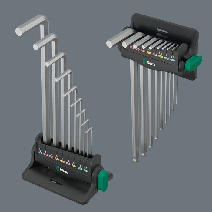 Wera 950/9 Hex-Plus 8 L-key set, metric, chrome-plated, 10 pieces 05022102001, view 7