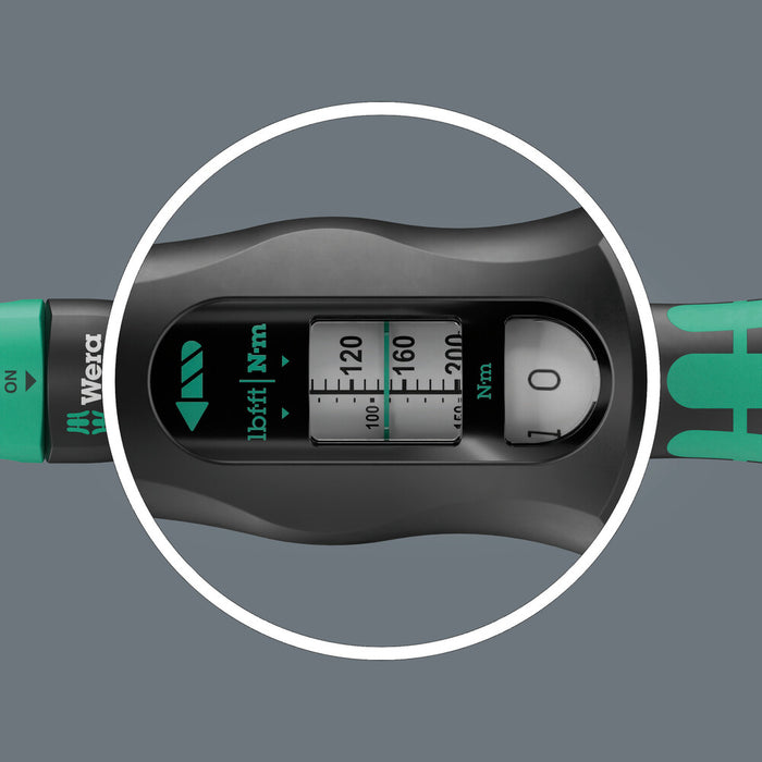Wera Click-Torque Lock C 3 Torque wrench, adjustable, reversible ratchet, Torque Lock function, 40-200 Nm, 1/2" x 40-200 Nm 05075692001, view 6