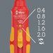 Wera 7508 VDE Kraftform Safe-Torque Speed Torque screwdriver, 0.4-2.0 Nm, 9 x 0.4 Nm x 0.8 Nm x 1.2 Nm x 1.6 Nm x 2.0 Nm x 192 mm 05075870001, view 4