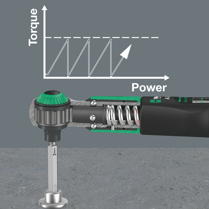 Wera Safe-Torque A 2 torque wrench with 1/4" hexagon drive, 2-12 Nm, 2-12 Nm 05075801001, view 4